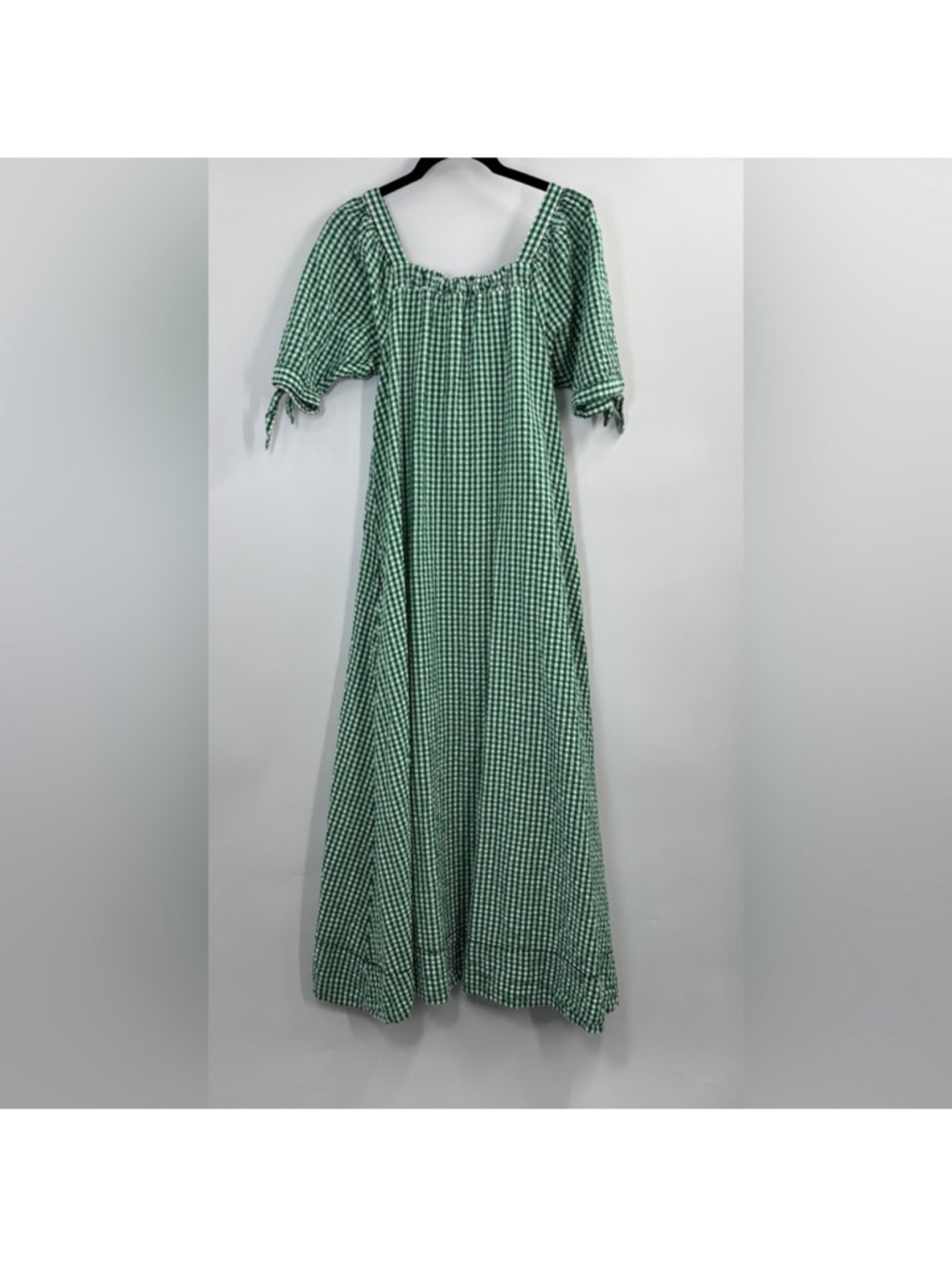 Free People Cass Green Gingham Maxi Dress - Picture 6 of 7